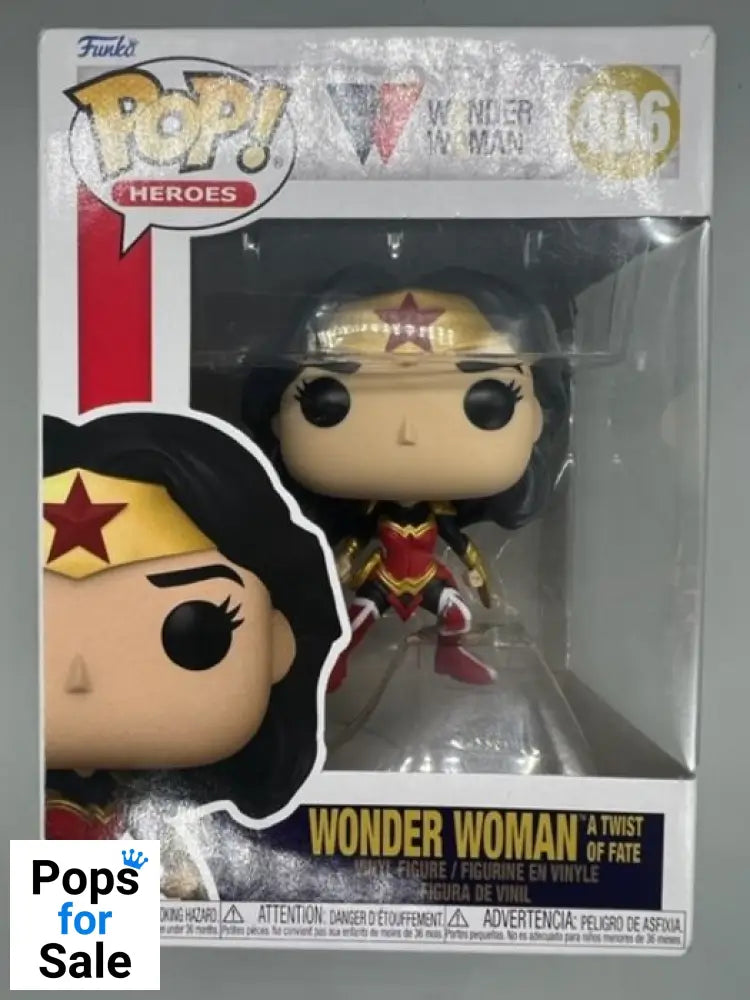 #406 Wonder Woman (A Twist of Fate) - DC - Box Damaged Funko POP