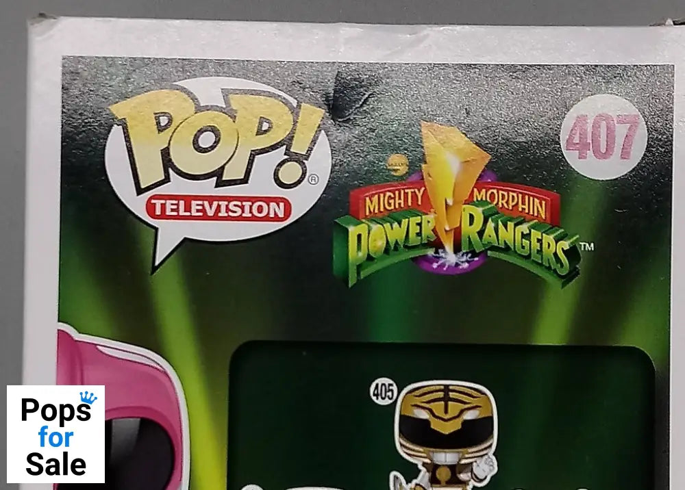 #407 Pink Ranger (Action Pose) - Power Rangers - Box Damaged Funko POP