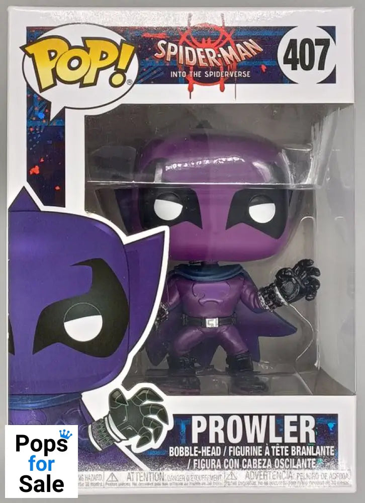 407 Prowler - Marvel Spider-Man Into The Spiderverse Funko POP - Box Damaged