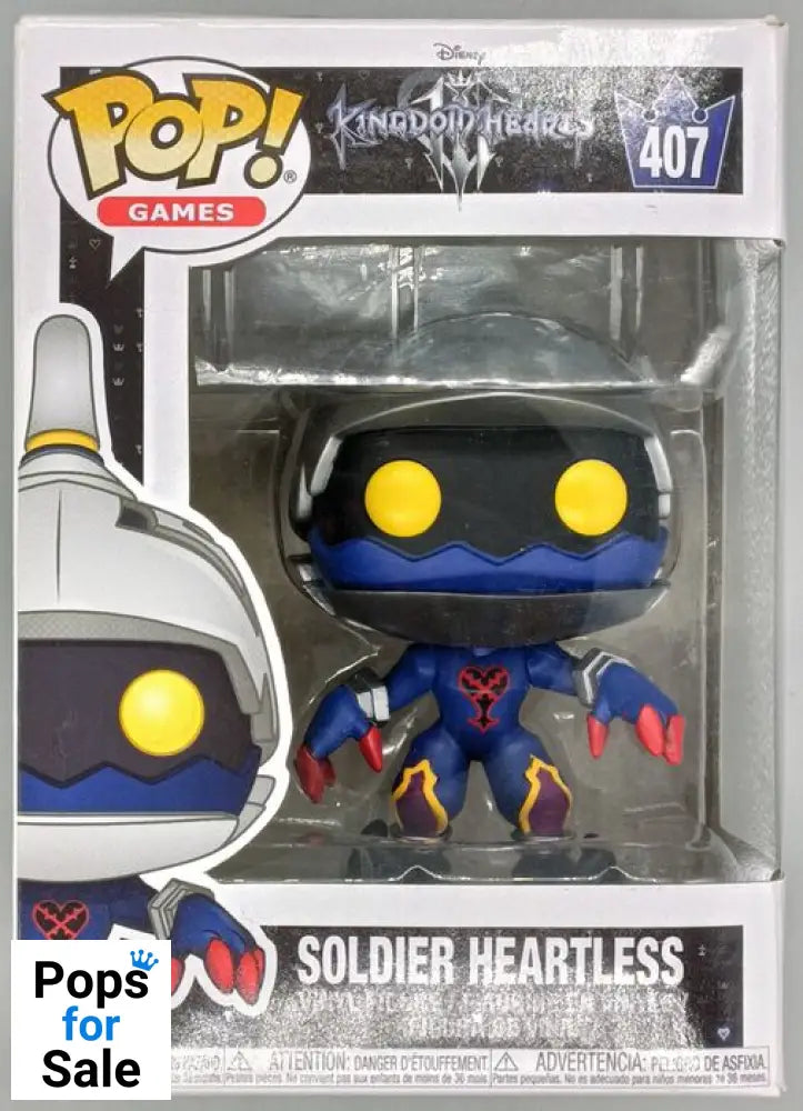 407 Soldier Heartless - Kingdom Hearts 3 - Box Damaged Funko POP