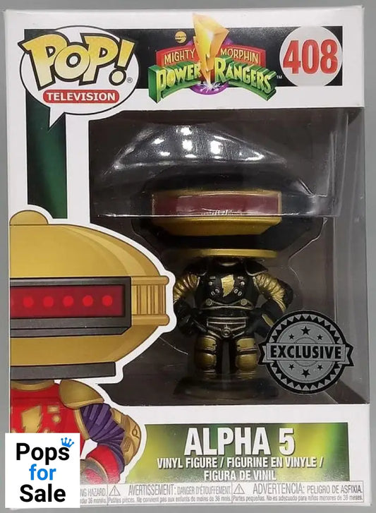 408 Alpha 5 (Black & Gold) - Power Rangers Funko POP