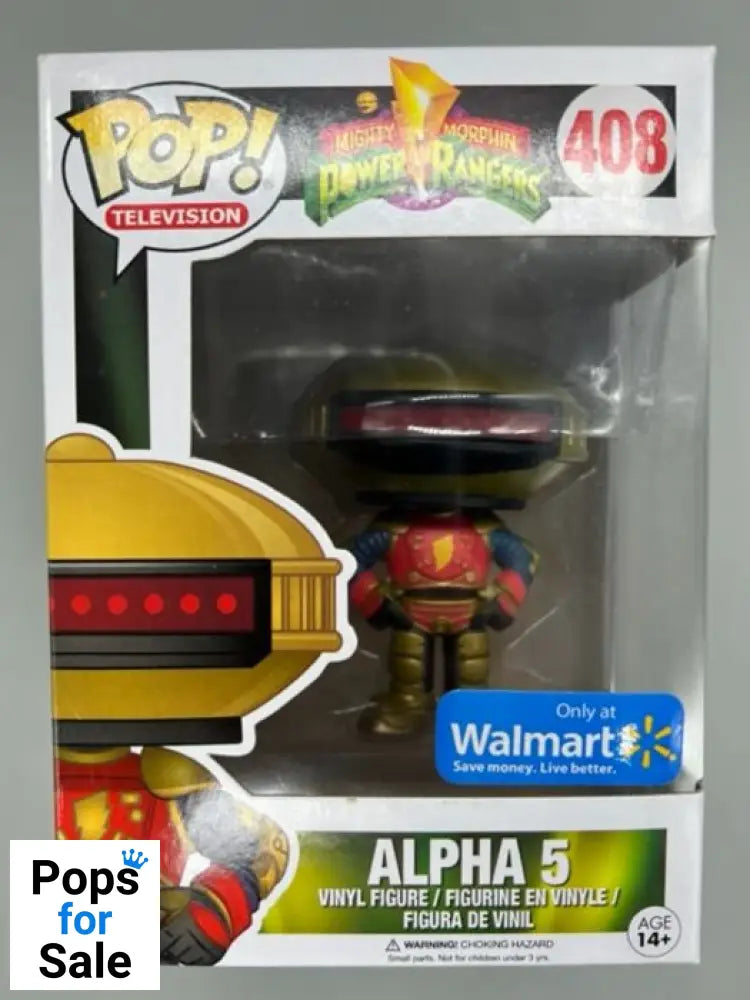 #408 Alpha 5 (Red & Gold) - Power Rangers - Box Damaged Funko POP