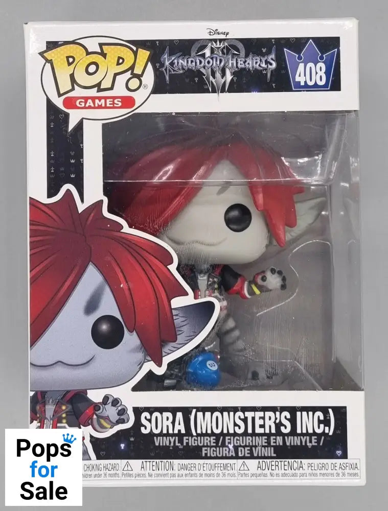 #408 Sora (Monsters- Inc.) - Disney Kingdom Hearts III Funko POP