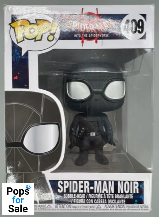 #409 Spider-Man Noir - Marvel Into the Spider-verse Box Damaged Funko POP