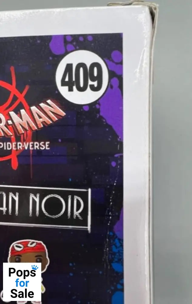 #409 Spider-Man Noir - Marvel Into the Spider-verse Box Damaged Funko POP