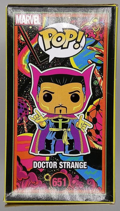 #651 Doctor Strange (Blacklight) Marvel - Box damaged Funko POP