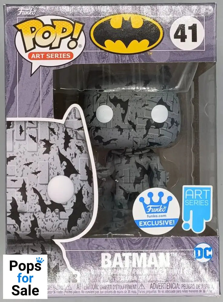 #41 Batman (Gray) - Art Series - DC - Box Damaged Funko POP