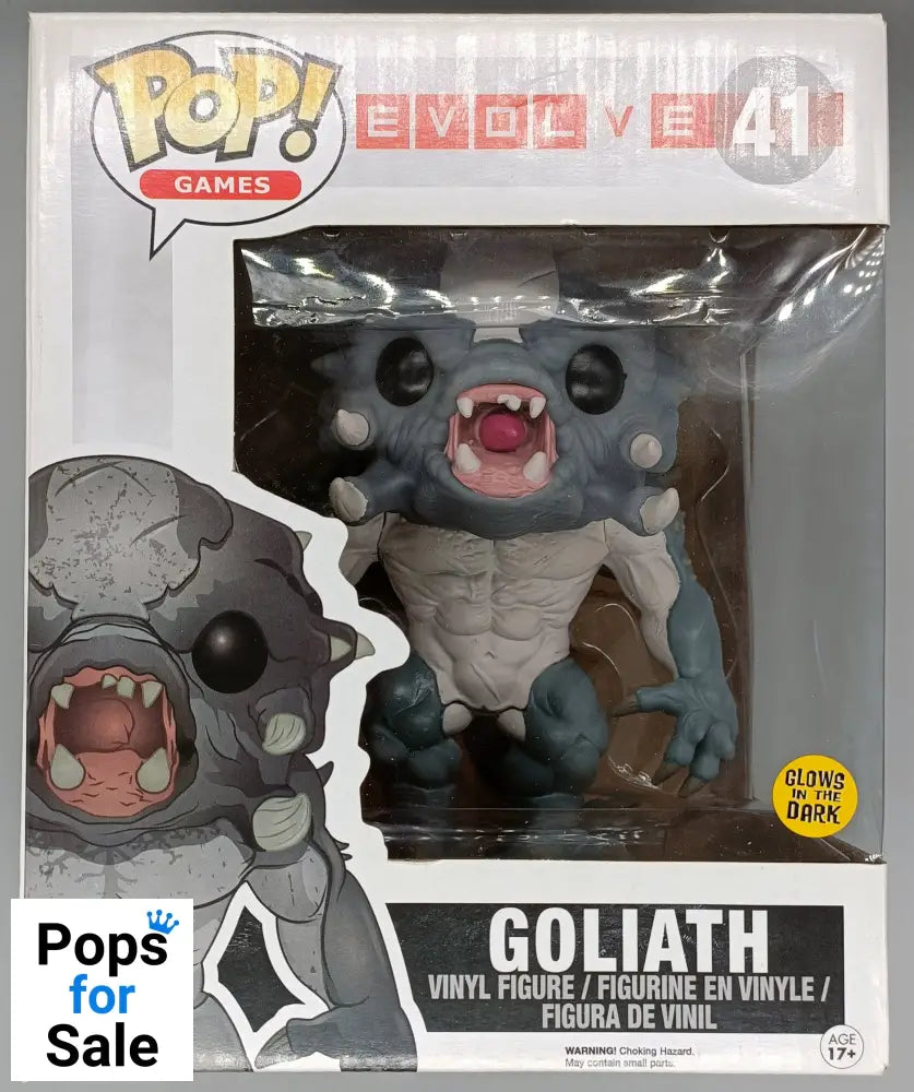 #41 Goliath - 6 Inch - Glow - Evolve - Box Damaged Funko POP