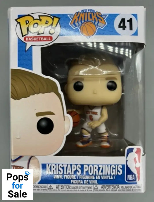 #41 Kristaps Porzingis - NBA New York Knicks - Box Damaged Funko POP