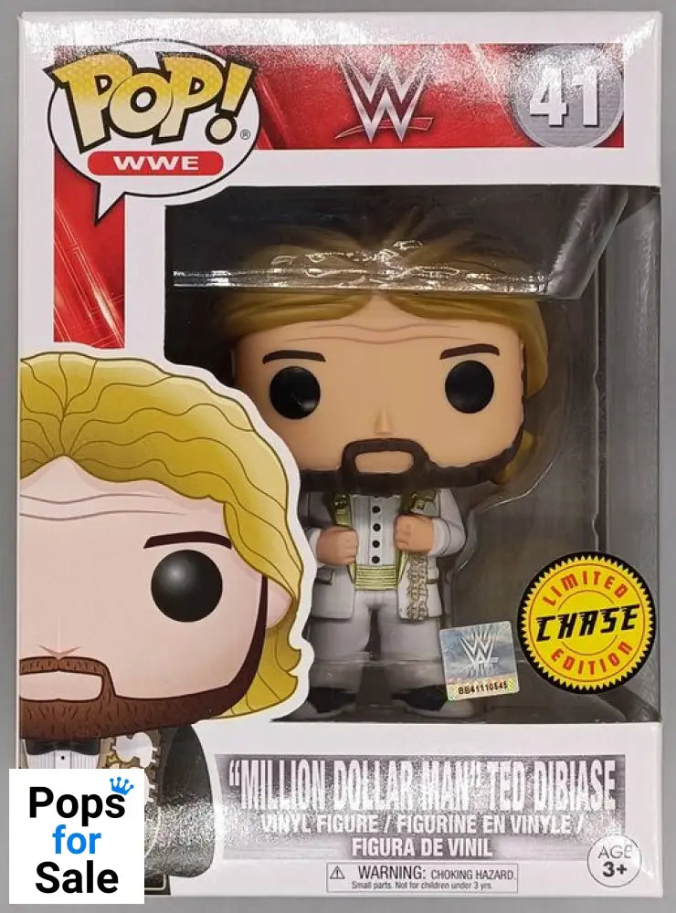 #41 Million Dollar Man Ted DiBiase (White Tux) Chase - WWE Funko POP