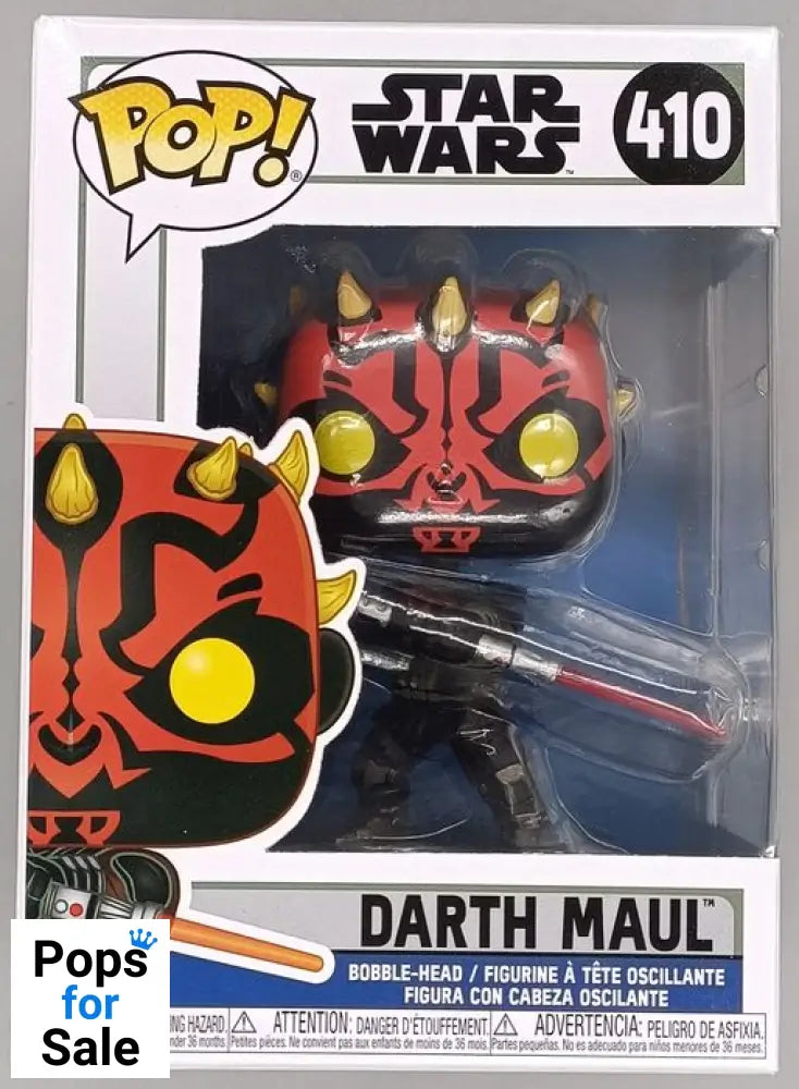 #410 Darth Maul - Star Wars Clone Wars - Box Damaged Funko POP