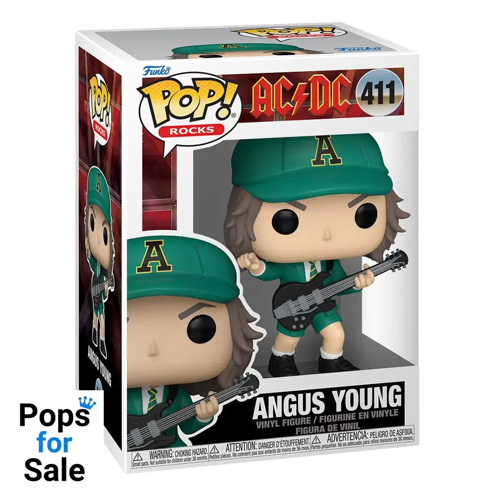 411 Angus Young (Green) - AC/DC - Rocks Funko POP - Brand New