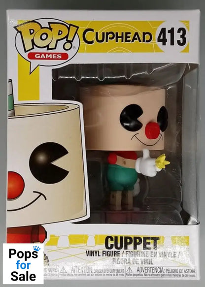 #413 Cuppet - Cuphead - Box Damaged Funko POP