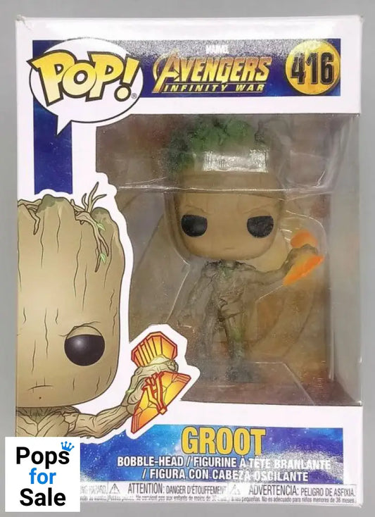 #416 Groot (Stormbreaker) Marvel Avengers Infinity Box Damaged Funko POP