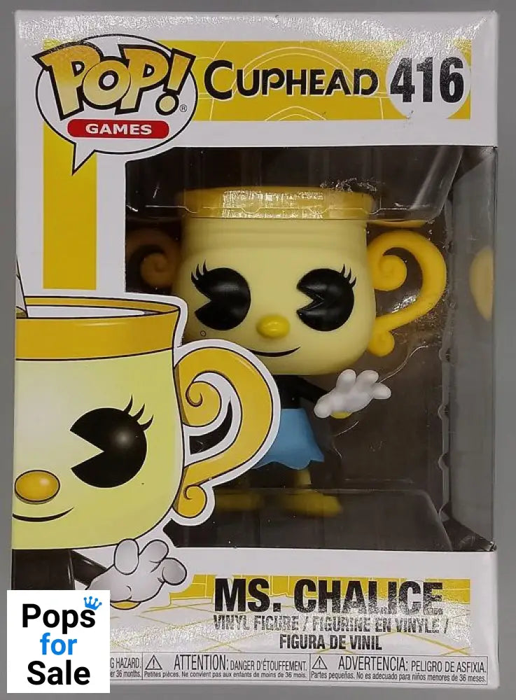 #416 Ms. Chalice - Cuphead - Box Damaged Funko POP