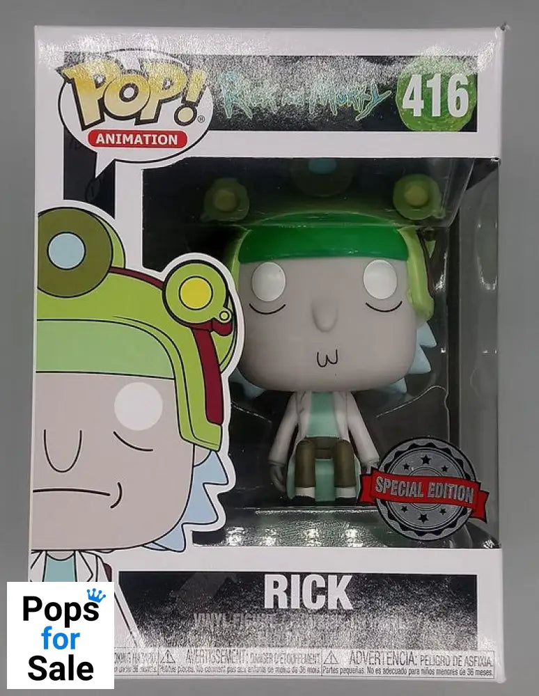 #416 Rick (Blips and Chitz) - Rick and Morty - Box Damaged Funko POP