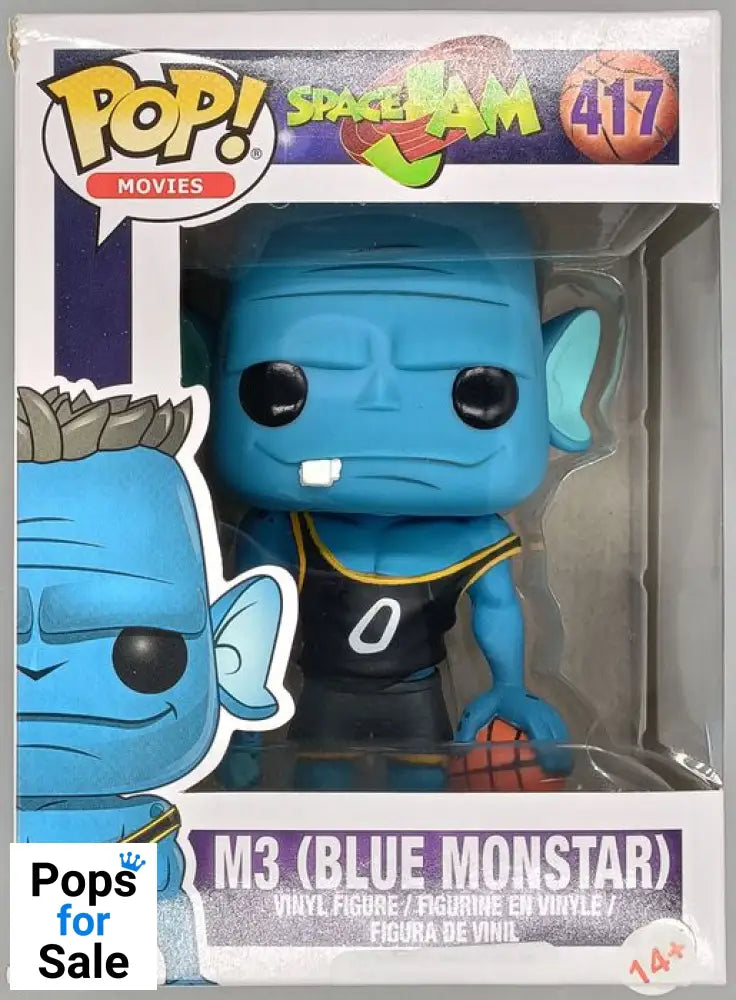 #417 M3 (Blue Monstar) - Space Jam - Box Damaged Funko POP