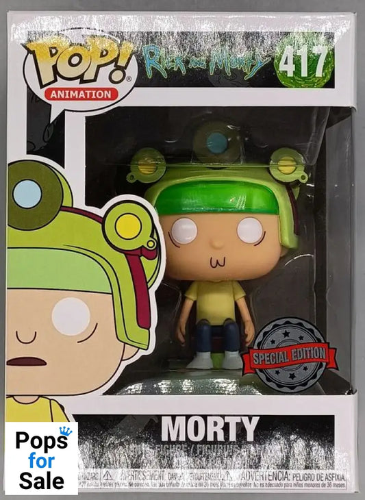 #417 Morty (Blips and Chitz) - Rick and Morty - Box Damaged Funko POP