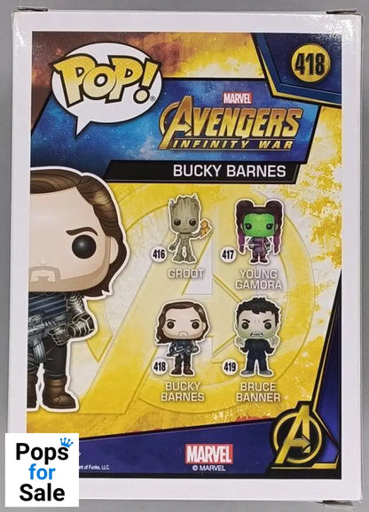 #418 Bucky Barnes - Marvel Avengers Infinity War Box Damaged Funko POP