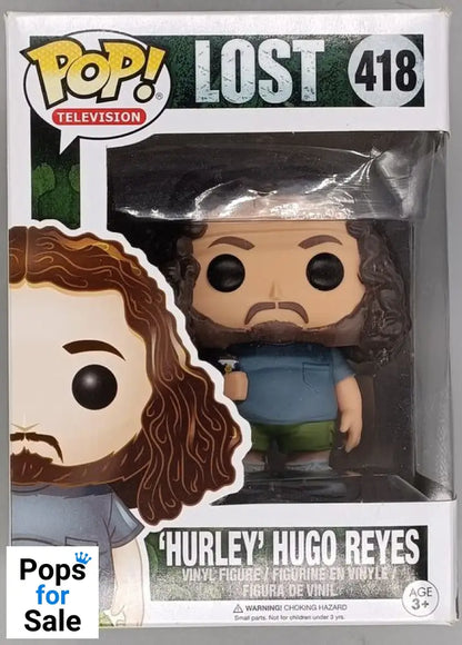 #418 Hurley Hugo Reyes - LOST - Box Damaged Funko POP