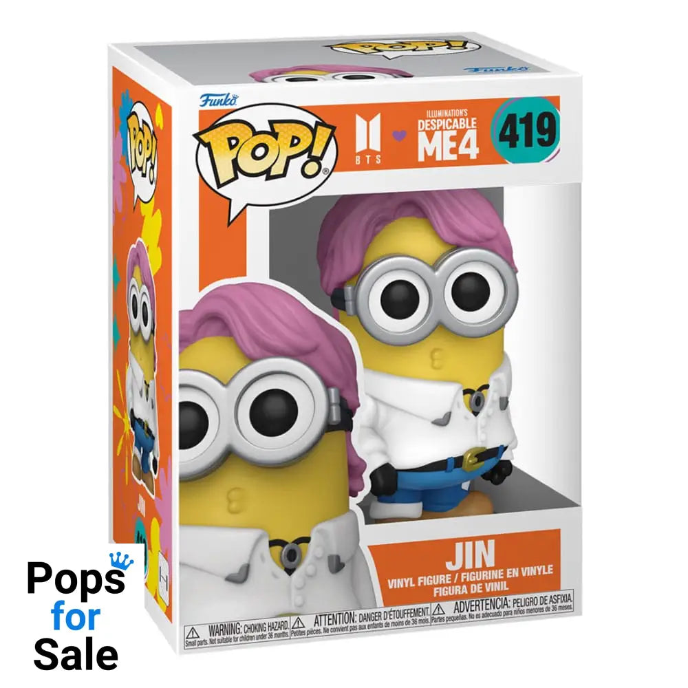 419 Jin - Minions X Bts Rocks Funko Pop Preorder