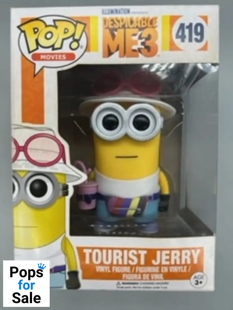 #419 Tourist Jerry - Despicable Me 3 - Box Damaged Funko POP