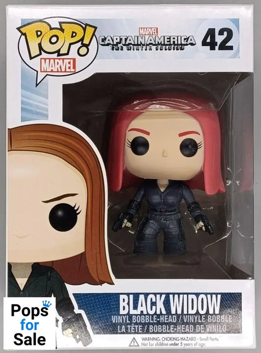 #42 Black Widow - Marvel Captain America 2 Wint - Box Damaged Funko POP