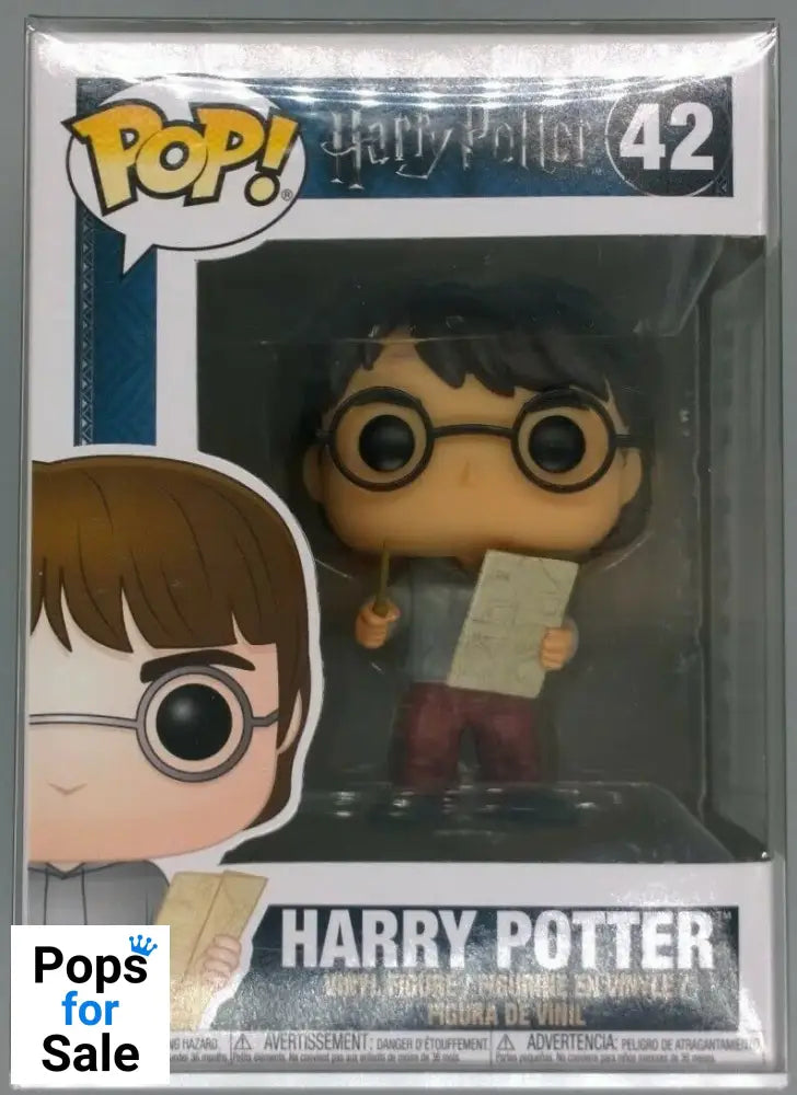 42 Harry Potter (w/ Marauder's Map) Harry Potter Funko POP - Box Damaged