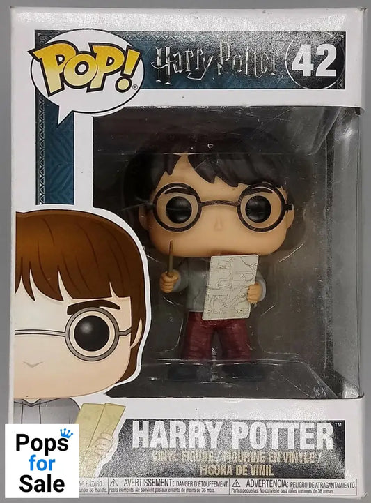 42 Harry Potter (w/ Marauder's Map) Harry Potter Funko POP - Box Damaged