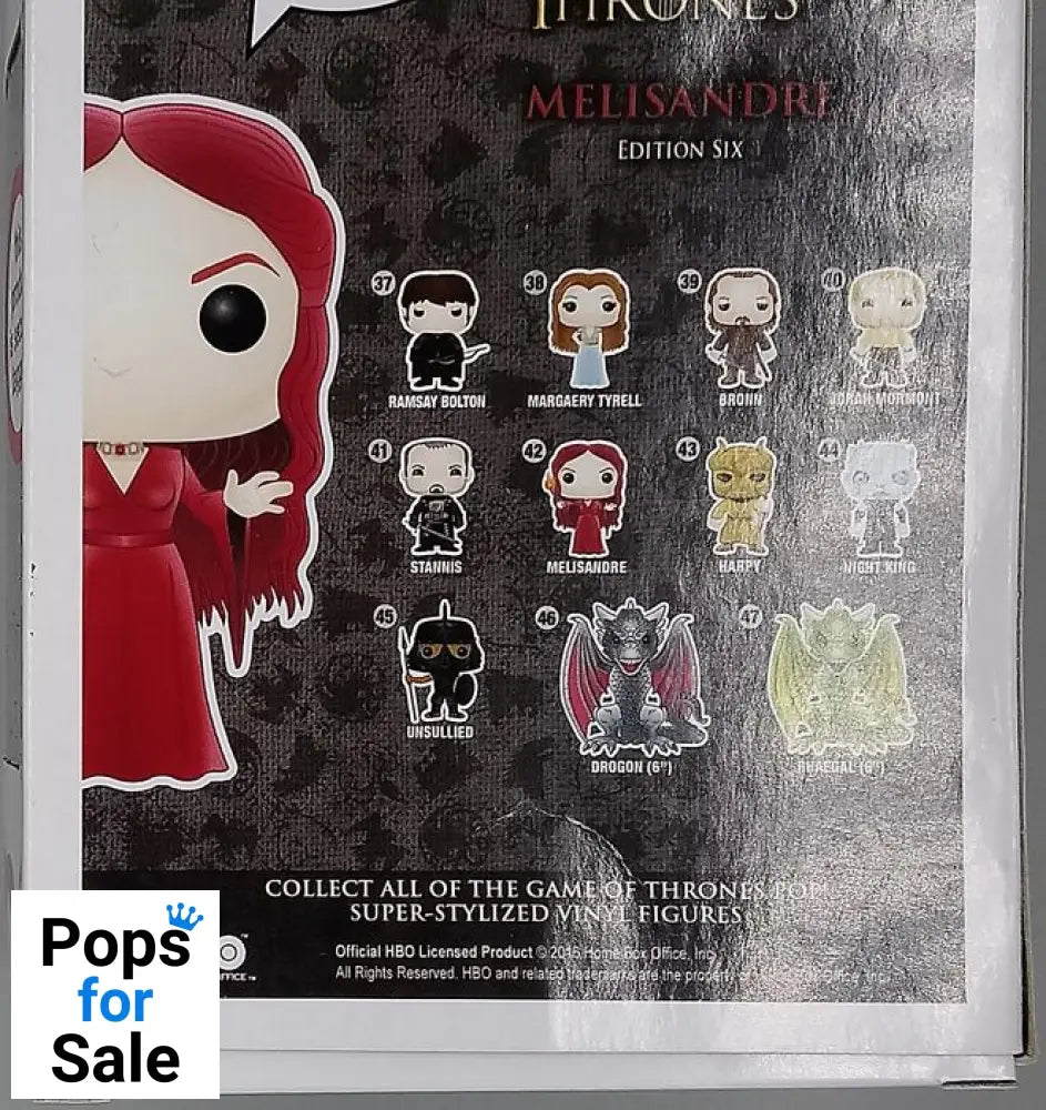 42 Melisandre - Game of Thrones - Box Damaged Funko POP