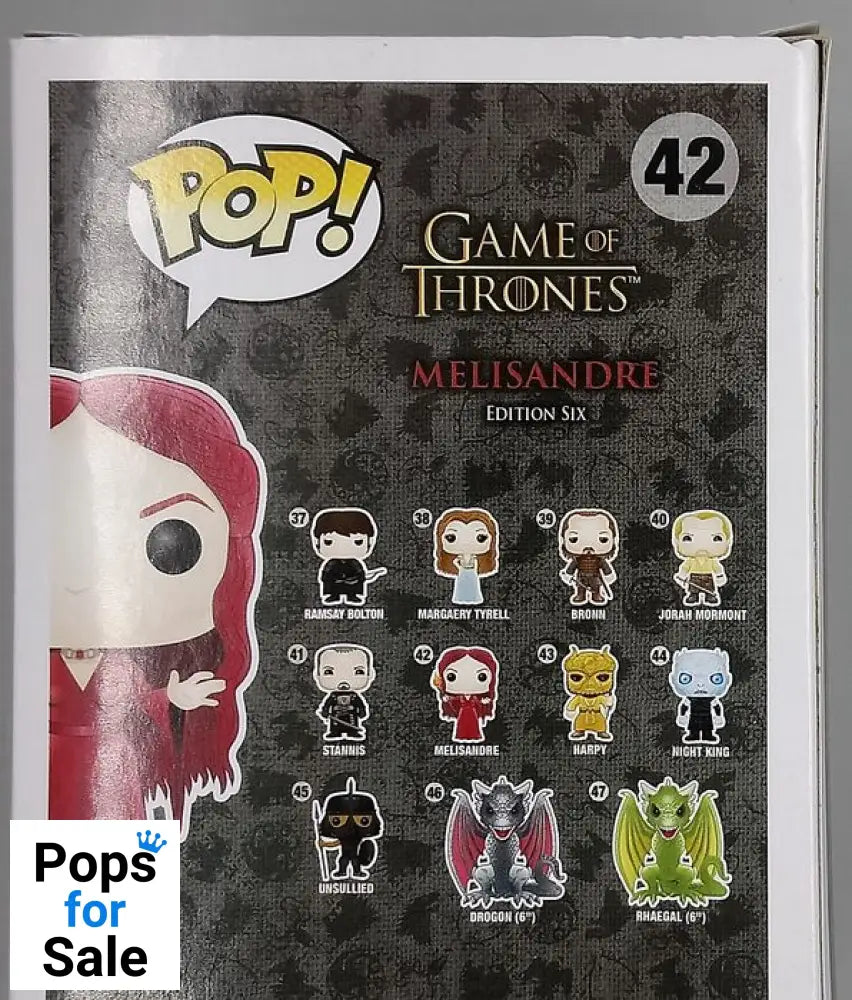 42 Melisandre - Game of Thrones - Box Damaged Funko POP