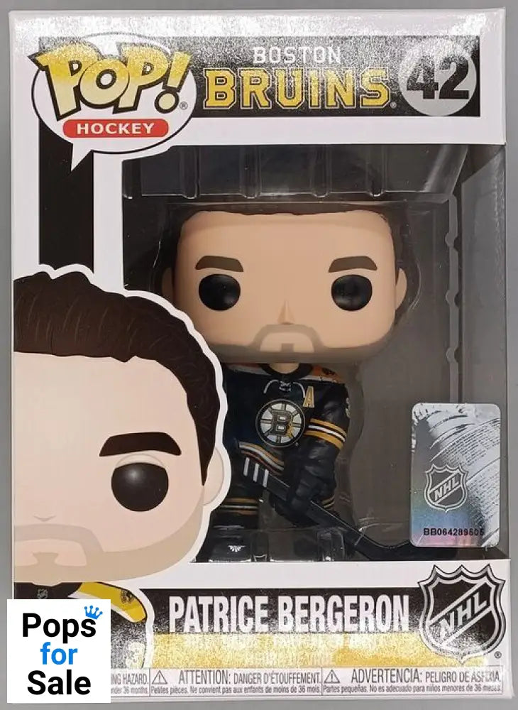 #42 Patrice Bergeron - NHL Hockey Boston Bruins Funko POP