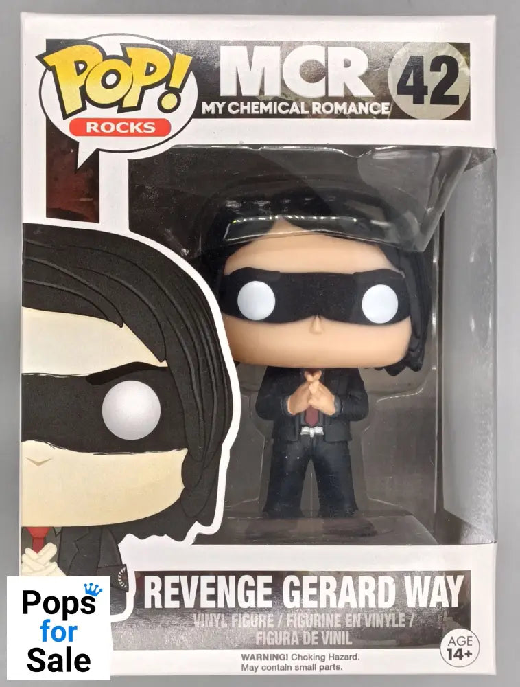 42 Revenge Gerard Way - Rocks My Chemical Romance - Funko POP - Box Damaged