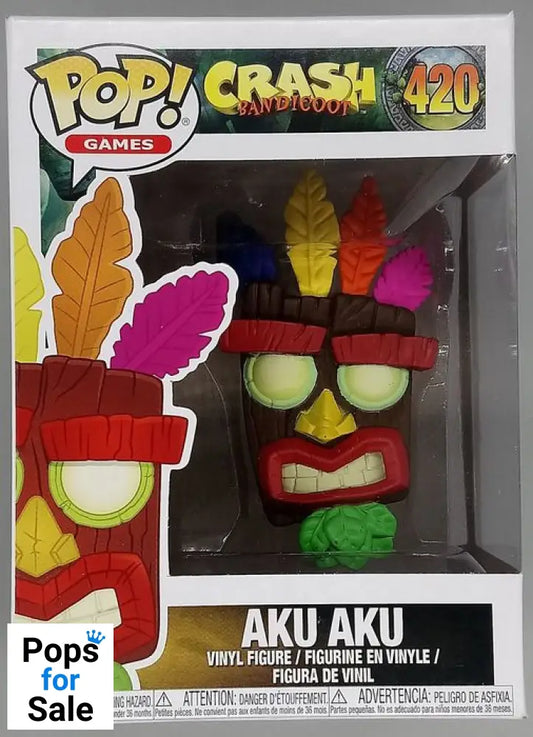 420 Aku Aku - Crash Bandicoot - Funko POP - Box Damaged
