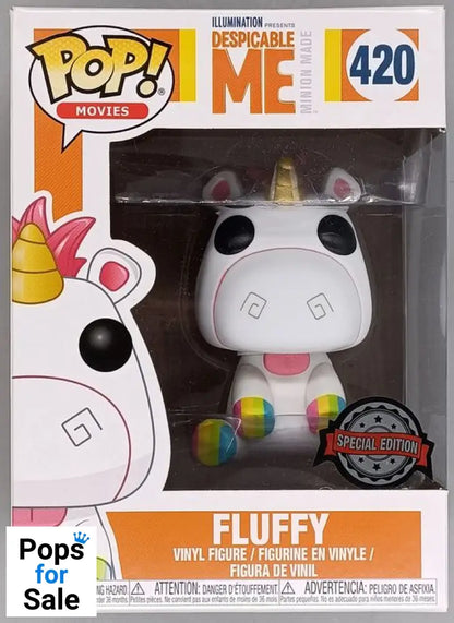 #420 Fluffy (Rainbow) - Despicable Me - Box Damaged Funko POP