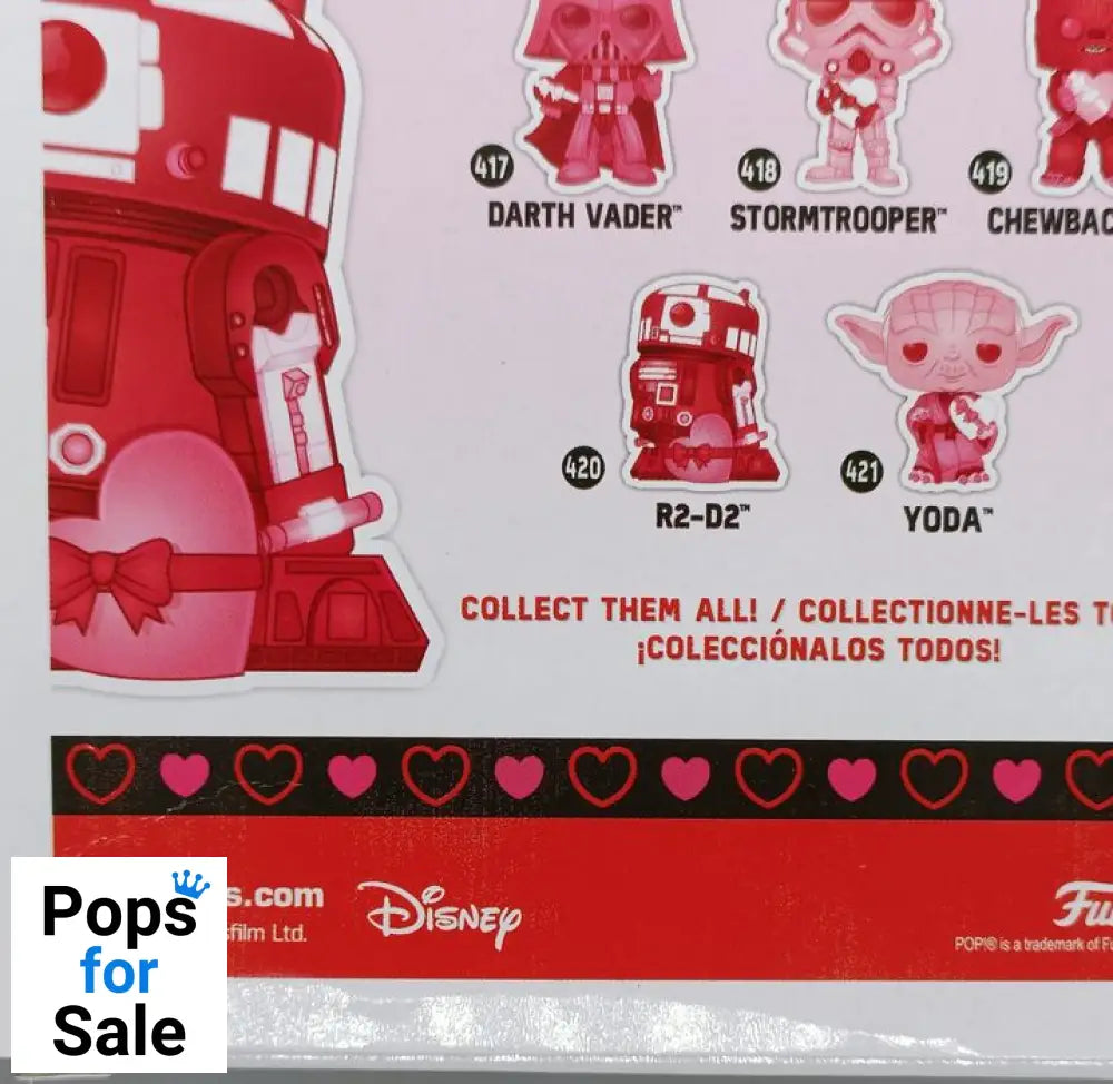 420 R2D2 (w/ Valentine)  Star Wars - Box Damaged Funko POP