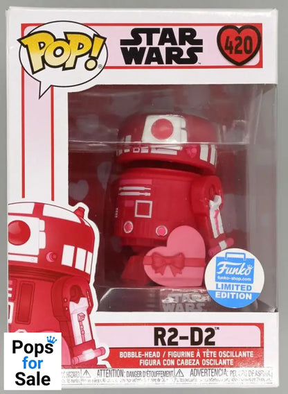 420 R2D2 (w/ Valentine)  Star Wars - Box Damaged Funko POP