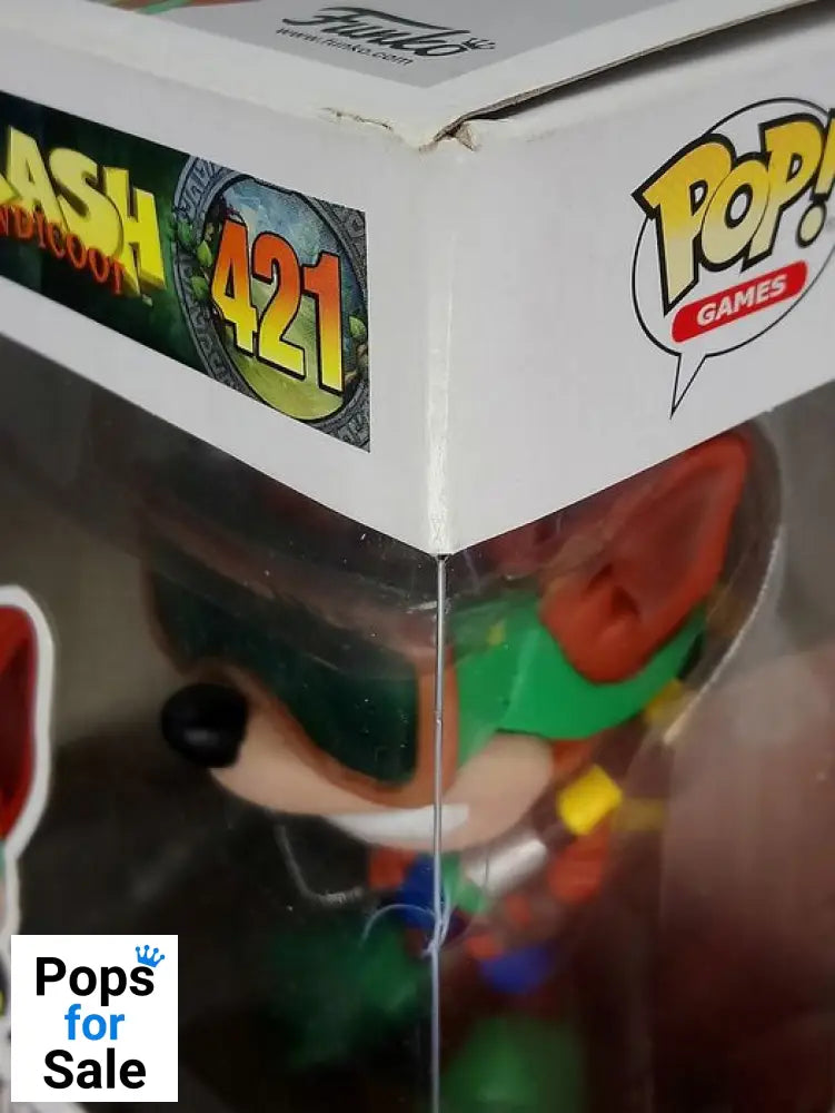 421 Crash Bandicoot (with Scuba Gear) Crash Bandicoot Box Damaged Funko POP