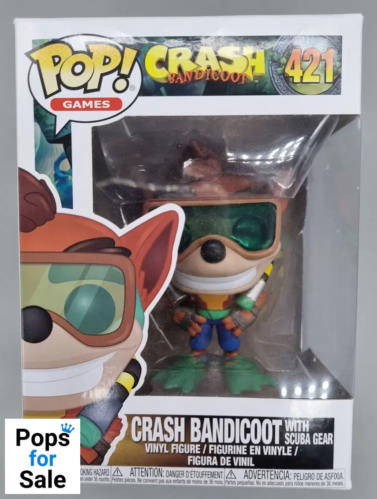 #421 Crash Bandicoot (with Scuba Gear) - Crash Bandicoot Funko POP