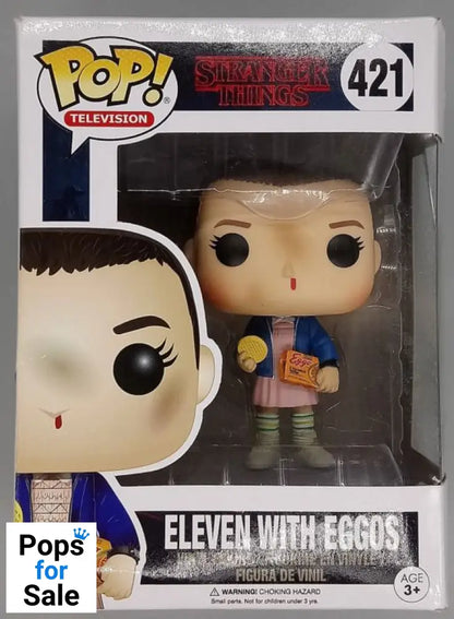 #421 Eleven with Eggos - Stranger Things - Box Damaged Funko POP