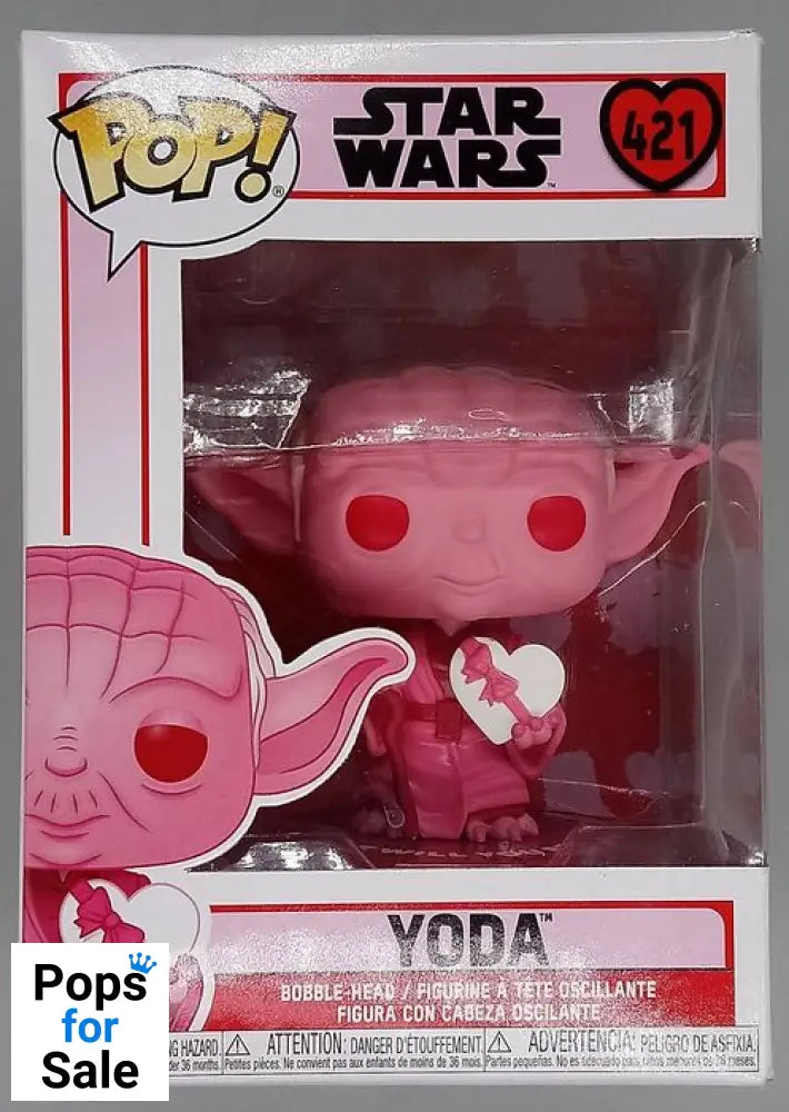 421 Yoda (w/ Valentine) - Star Wars - Funko POP - Box Damaged