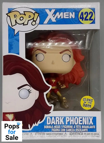 #422 Dark Phoenix (Action Pose) - Glow - Marvel X-Men Box Damaged Funko POP