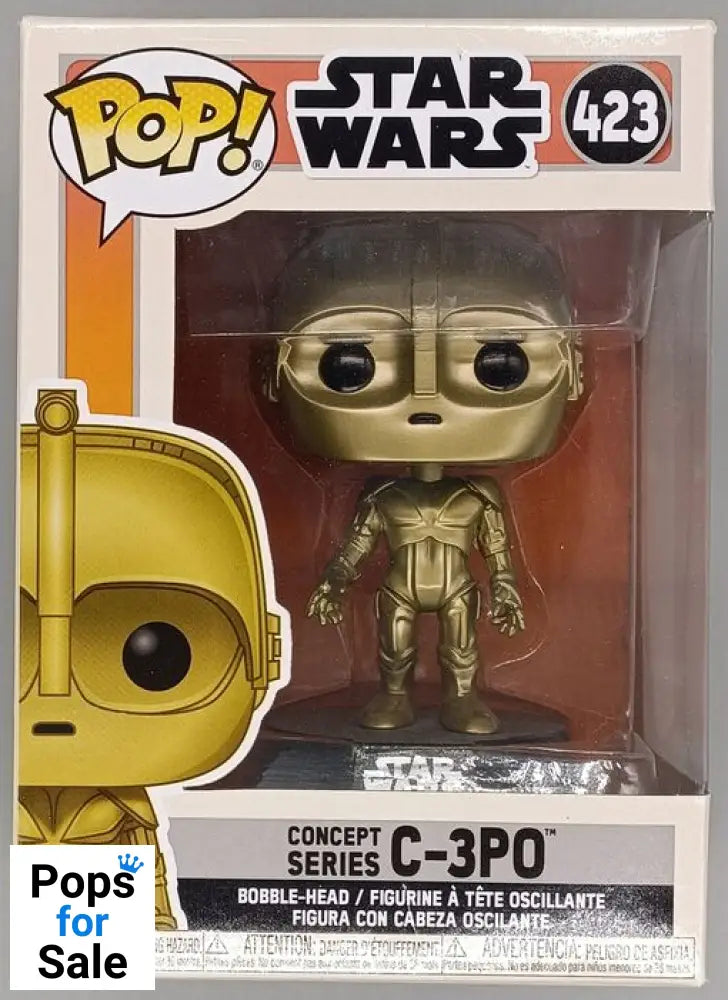 #423 C-3PO (Concept) - Star Wars - Box Damaged Funko POP