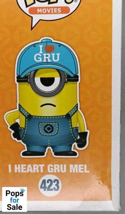 #423 I Heart Gru Mel - Despicable Me 3 - Box Damaged Funko POP