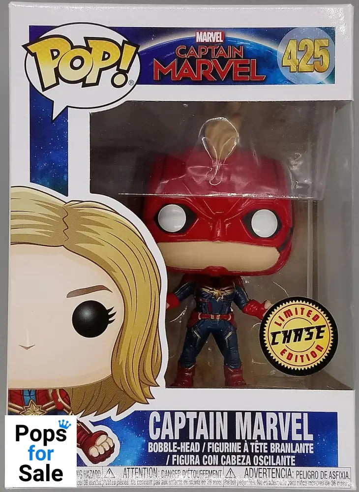 #425 Captain Marvel (Masked) Chase - Marvel Captain Marvel Funko POP