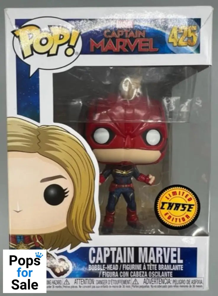 #425 Captain Marvel (Masked) Chase - Marvel Captain M Box Damaged Funko POP