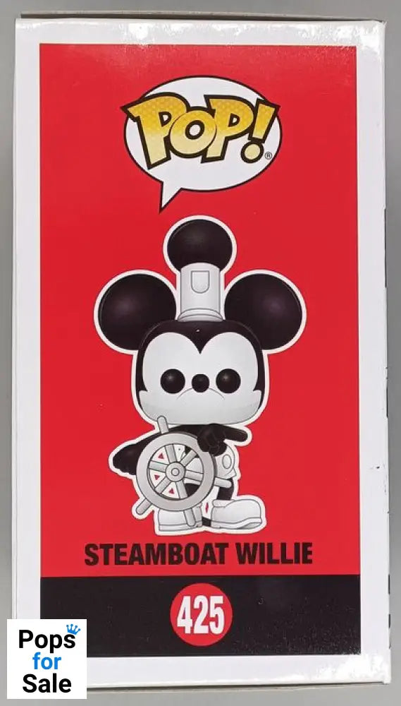 #425 Steamboat Willie Disney Mickey's 90th Anniversary Funko POP