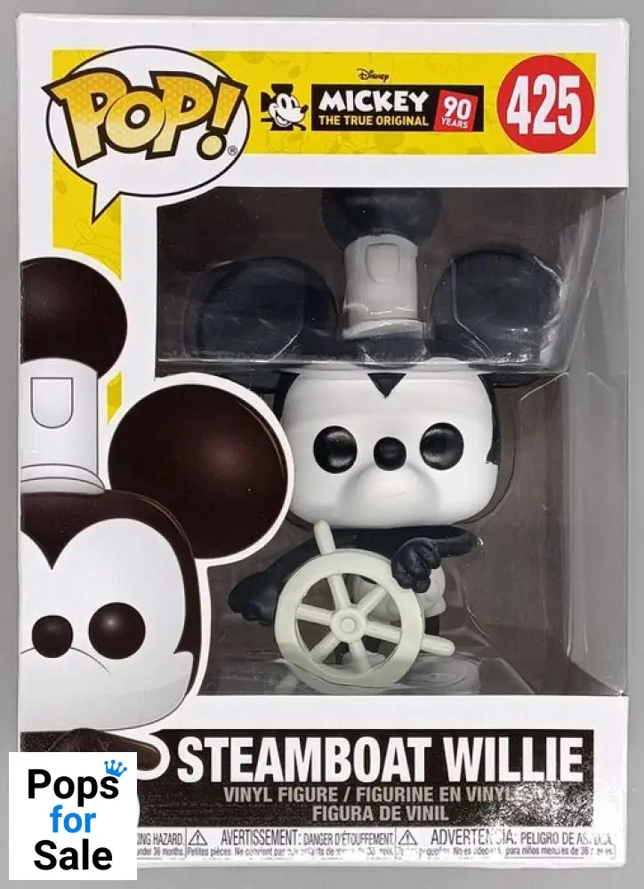425 Steamboat Willie Disney Mickey's 90th anniversary Funko POP - Box Damaged