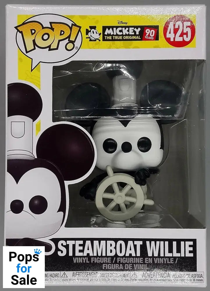 425 Steamboat Willie Disney Mickey's 90th anniversary Funko POP - Box Damaged