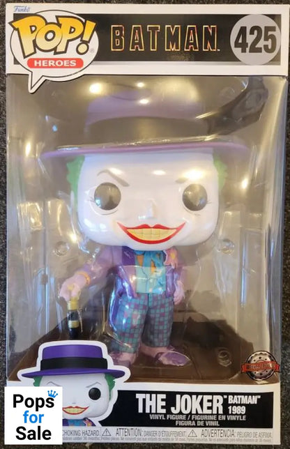 425 The Joker - 10 Inch - DC Batman 1989 Funko POP